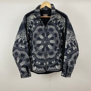 FP Movement Free People Printed Pippa Packable Puffer Jacket - Black Bandana - S